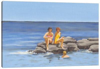 Beach Scene II Canvas Art Print - Dianne Miller