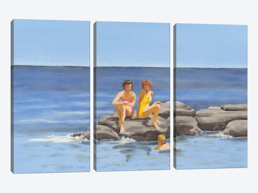 Beach Scene II by Dianne Miller 3-piece Canvas Art