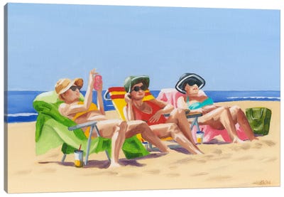 Beach Vacation I Canvas Art Print - Dianne Miller
