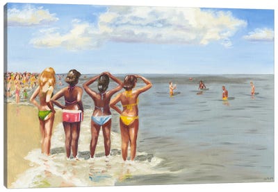 Beach Vacation II Canvas Art Print - Dianne Miller