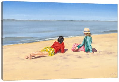 Beach Vacation IV Canvas Art Print - Dianne Miller