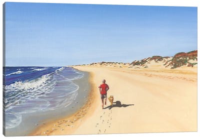 Beach Vacation V Canvas Art Print - Dianne Miller