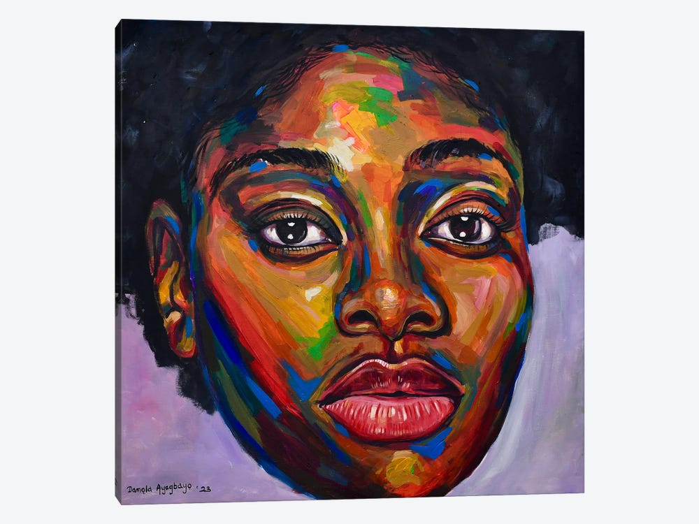 Looking Beyond V by Damola Ayegbayo 1-piece Canvas Art Print