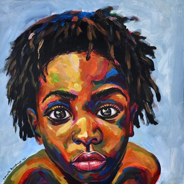 Contemporary Portraiture By Black Artists: Vision Of Hope VI by Damola Ayegbayo