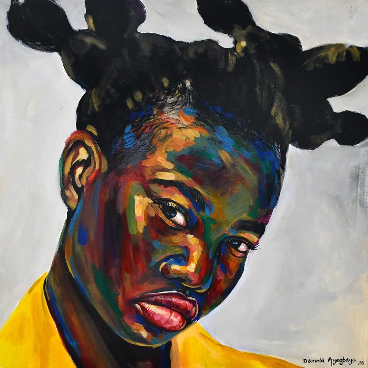 Free But Hungry V by Damola Ayegbayo wall art