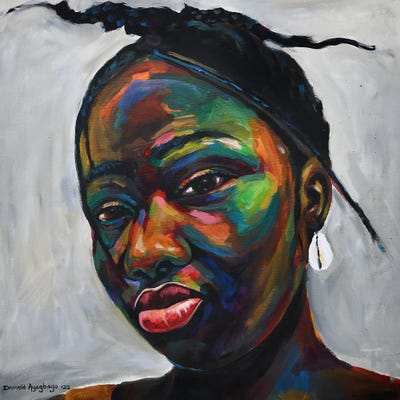 Muddled II by Damola Ayegbayo art print