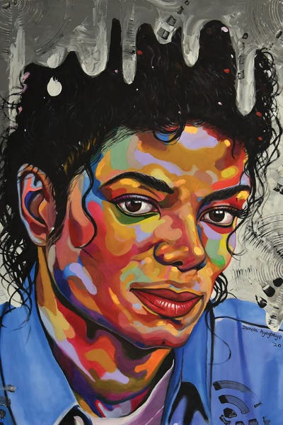 Michael Jackson Canvas Art Print by Damola Ayegbayo iCanvas