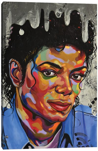 Michael Jackson Canvas Art Print - '70s Music