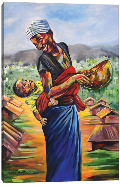 Cradle Canvas Art Print - African Culture