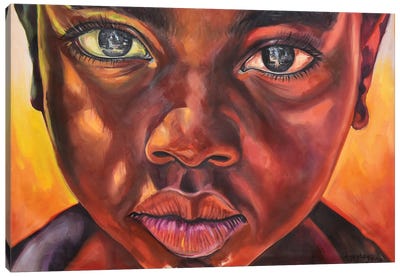 Vision Of Hope Canvas Art Print - Contemporary Portraiture by Black Artists