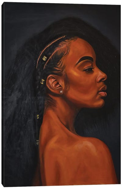 Black Pride Canvas Art Print - Damola Ayegbayo