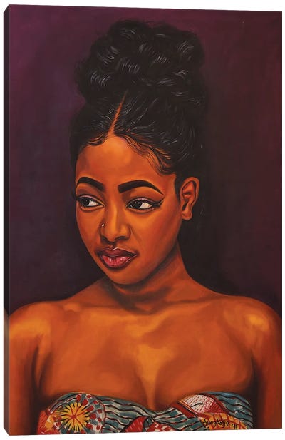Black Pride II Canvas Art Print - Damola Ayegbayo