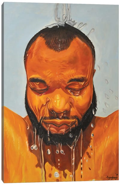 Self Portrait Canvas Art Print - Contemporary Portraiture by Black Artists