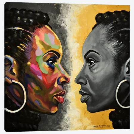 Soulmate Canvas Print #DML29} by Damola Ayegbayo Canvas Wall Art
