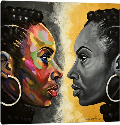 Soulmate Canvas Art Print - Damola Ayegbayo