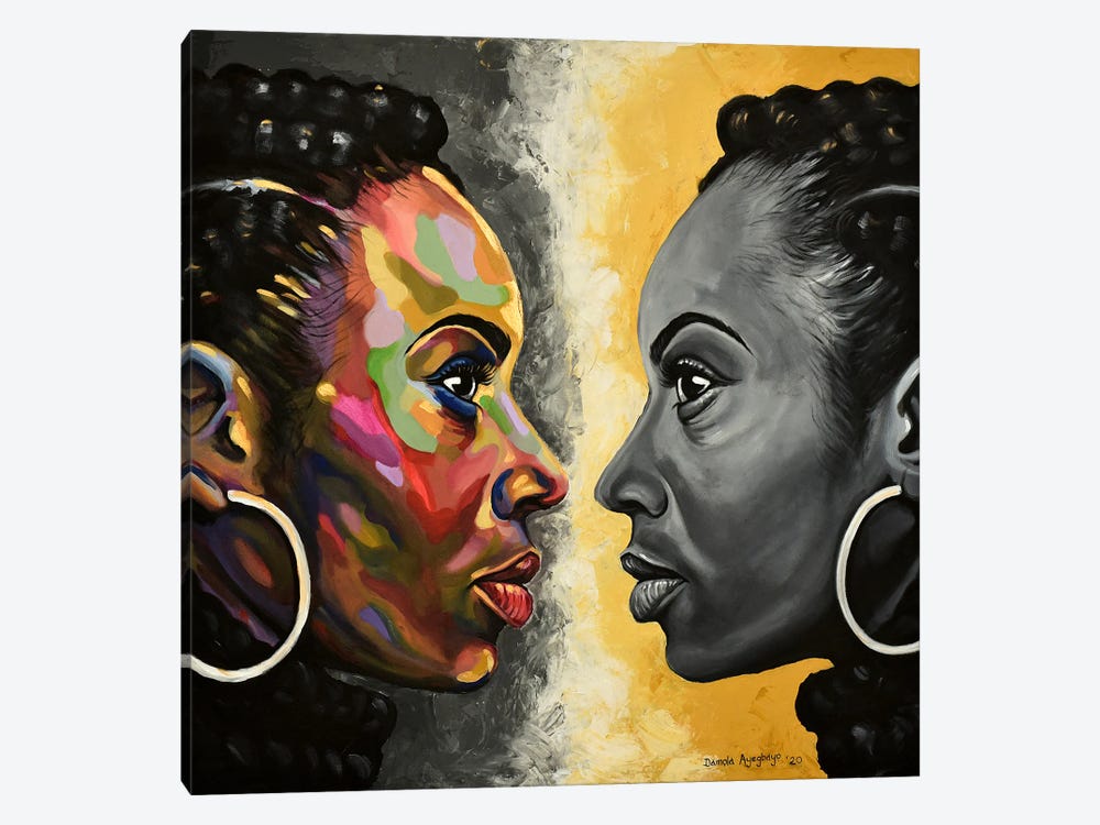 Soulmate by Damola Ayegbayo 1-piece Canvas Print