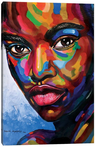 State Of Mind Canvas Art Print - Contemporary Portraiture by Black Artists