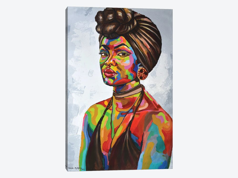African Girl by Damola Ayegbayo 1-piece Canvas Art Print