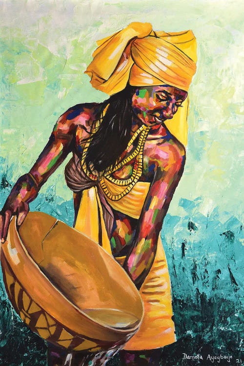 Care Giver by Damola Ayegbayo wall art
