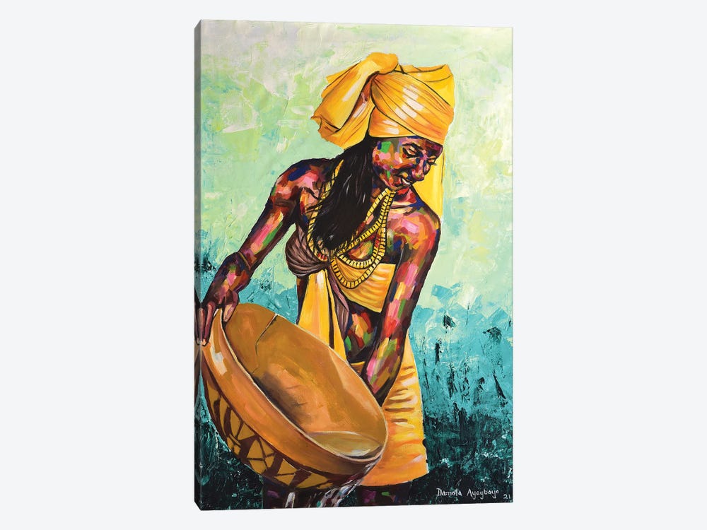 Care Giver by Damola Ayegbayo 1-piece Canvas Artwork