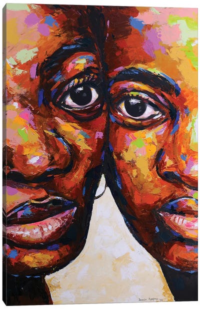 Unconditional Love Canvas Art Print - Contemporary Portraiture by Black Artists