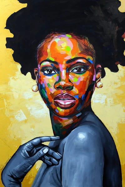 Eniyan (Human) II by Damola Ayegbayo canvas print