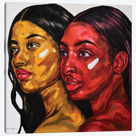 Strength In Diversity III Canvas Print #DML56} by Damola Ayegbayo Canvas Wall Art