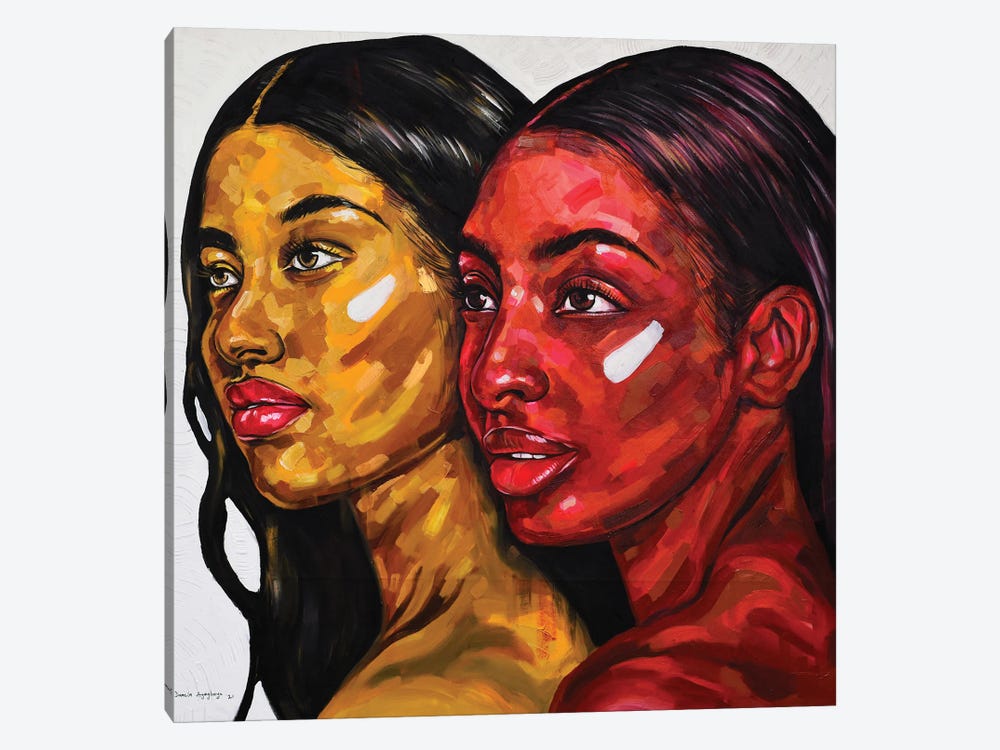 Strength In Diversity III by Damola Ayegbayo 1-piece Canvas Art Print