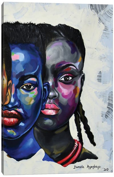 Strength In Diversity I Canvas Art Print - Damola Ayegbayo