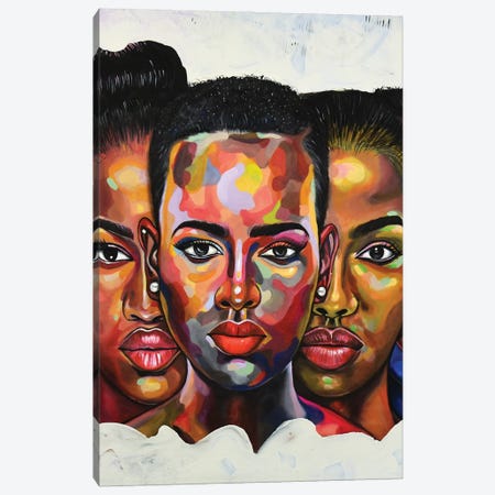 Strength In Diversity II Canvas Print #DML72} by Damola Ayegbayo Art Print