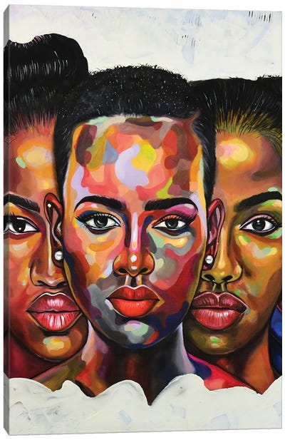Strength In Diversity II Canvas Art Print - Damola Ayegbayo