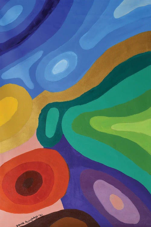 Joy Of Existence II by Damola Ayegbayo wall art