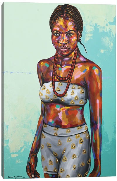 Black Pride III Canvas Art Print - Damola Ayegbayo