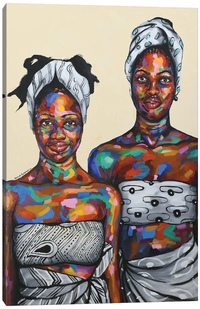 Strength In Diversity IV Canvas Art Print - Damola Ayegbayo