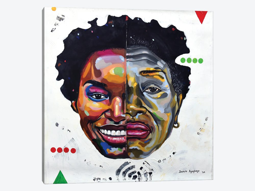 What Goes Around by Damola Ayegbayo 1-piece Canvas Wall Art
