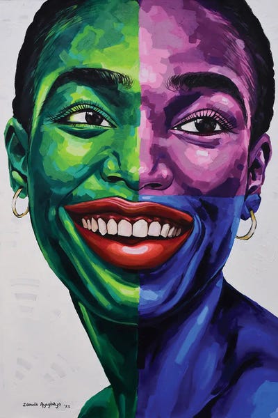 The Other Side V by Damola Ayegbayo art print