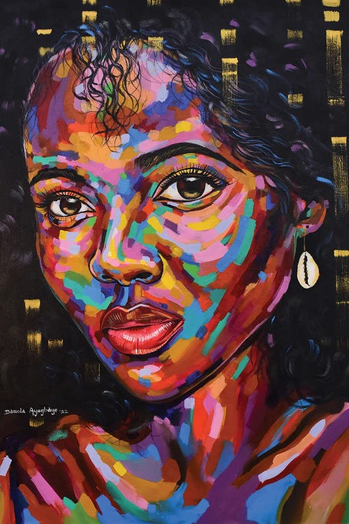 Soulmate IV by Damola Ayegbayo wall art