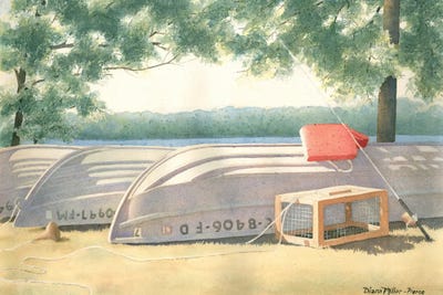 Waiting For The Fish by Diana Miller-Pierce framed wall art