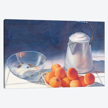 Eat A Peach Canvas Print #DMP36} by Diana Miller-Pierce Canvas Art