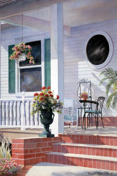 Florida Porch by Diana Miller-Pierce framed wall art