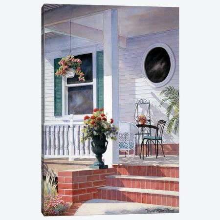 Florida Porch Canvas Print #DMP42} by Diana Miller-Pierce Canvas Art