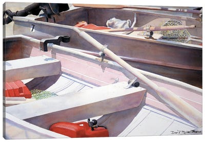 In For Lunch-Boat Canvas Art Print - Diana Miller-Pierce