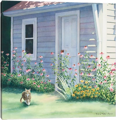 On The Prowl-Cat Canvas Art Print - Diana Miller-Pierce