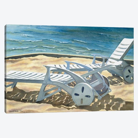 Out To Lunch-Beach Canvas Print #DMP71} by Diana Miller-Pierce Canvas Art Print