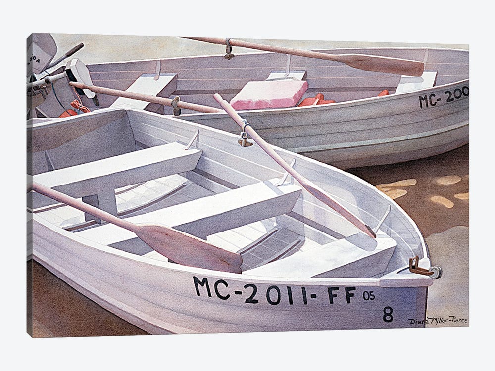 After The Catch Is In-Boats by Diana Miller-Pierce 1-piece Canvas Art Print
