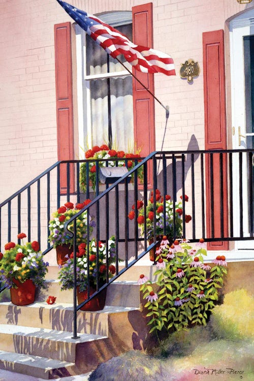 Reds' Whites And Blues by Diana Miller-Pierce wall art