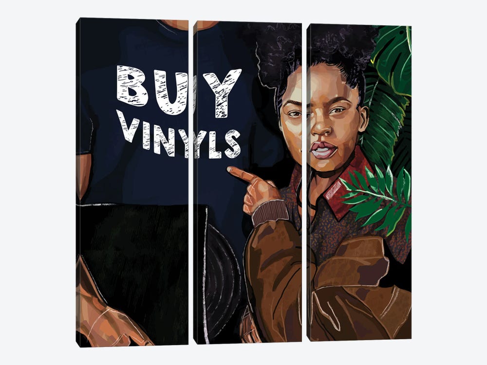 Buy Vinyls by Domonique Brown 3-piece Canvas Art Print