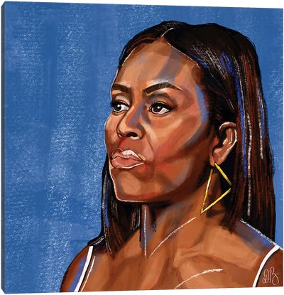 Obama Canvas Art Print - Michelle Obama