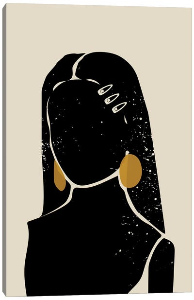 Black Hair III Canvas Art Print - Domonique Brown