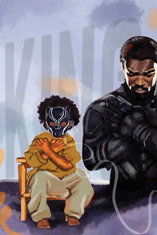 Black Panther by Domonique Brown wall art